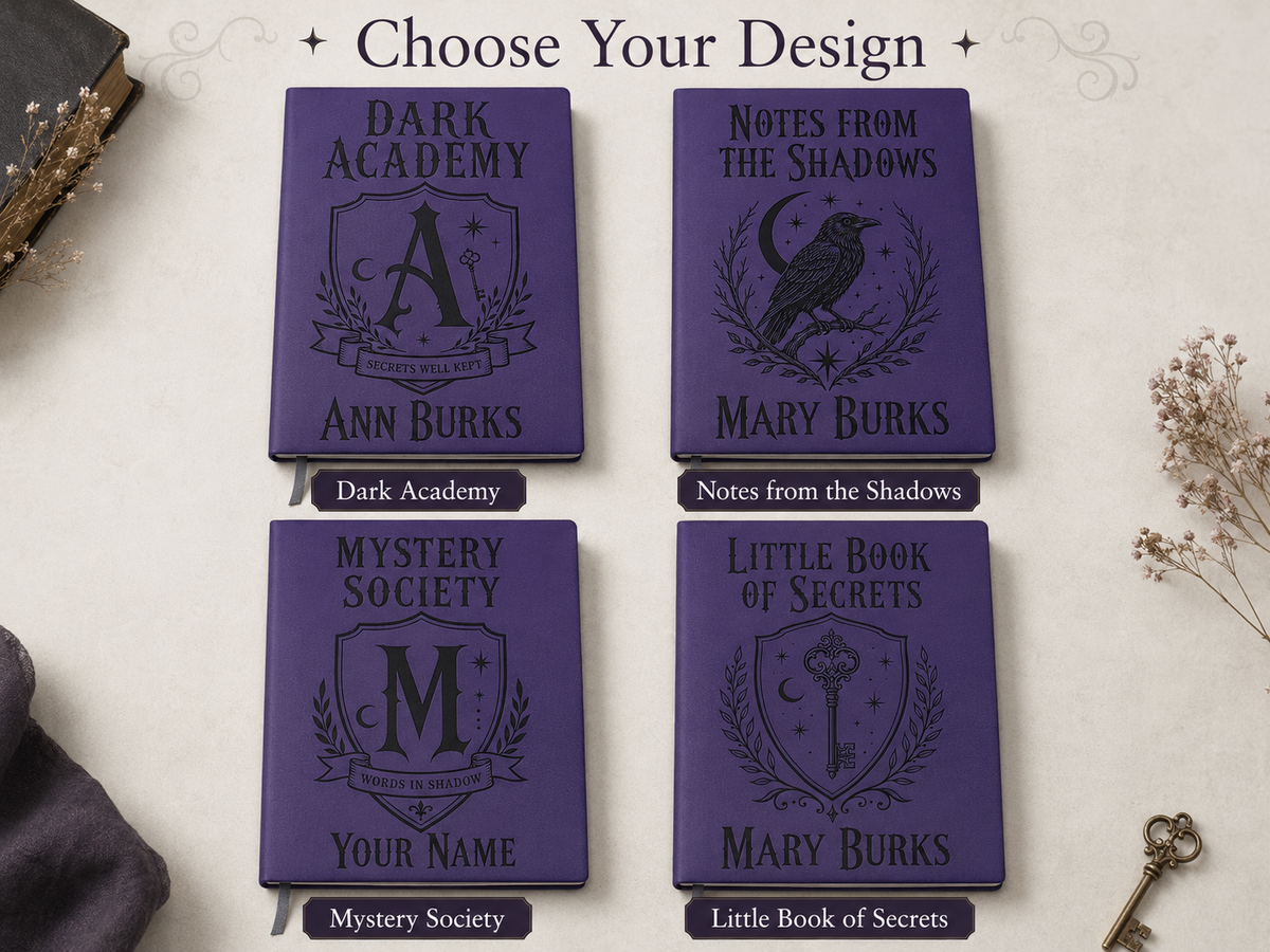 Personalized purple journal